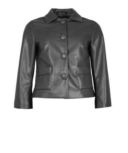 Garconne Jacke Vegan Leather Black